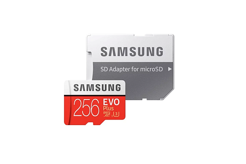 Карта памяти Samsung microSDXC EVO Plus v2 256GB + SD adapter