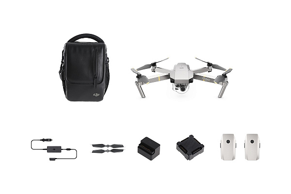 Квадрокоптер DJI Mavic Pro Platinum Fly More Combo